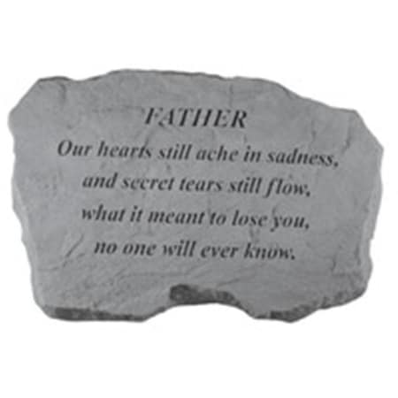 Kay Berry Inc Kay Berry- Inc. 98720 Father-Our Hearts Still Ache In Sadness - Memorial - 16 Inches x 10.5 Inches x 1.5 Inches 98720